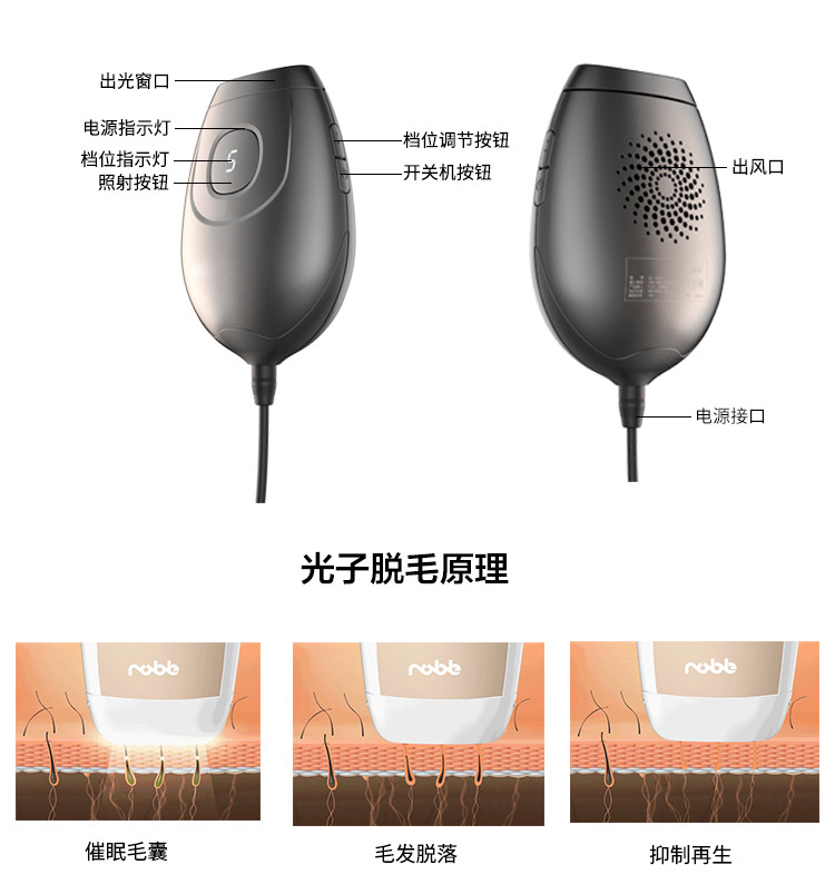女士禮品脫毛儀 G1便攜小巧精致 光子脫毛儀器 家用禮品OEM貼牌方案 生產(chǎn)廠家(圖6)